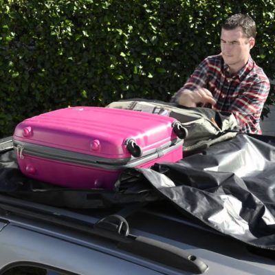 How to carry luggage on top of car